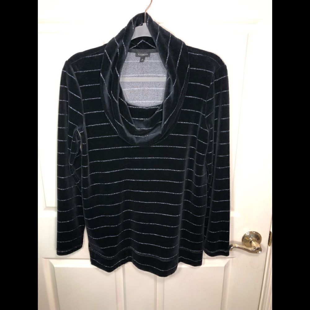 Talbots velour shirt